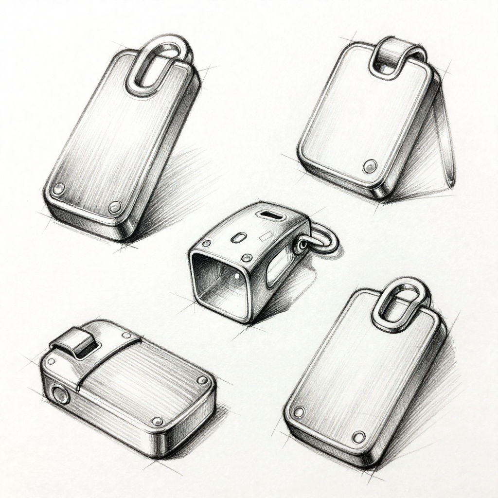 Technical fashion sketches